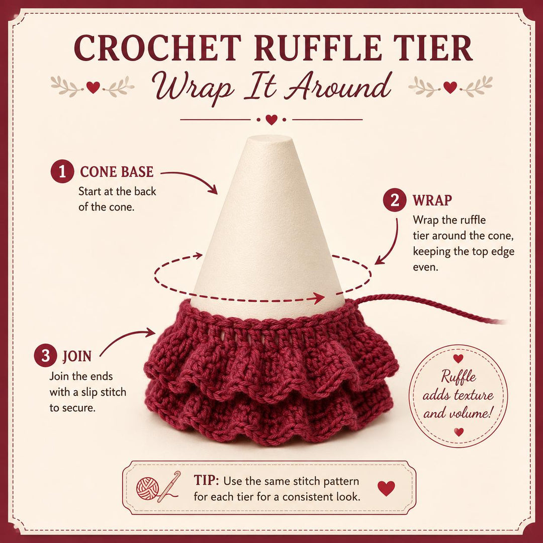 Ruffled Christmas Tree Crochet Pattern