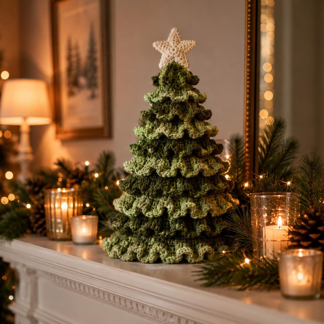 Ruffled Christmas Tree Crochet Pattern