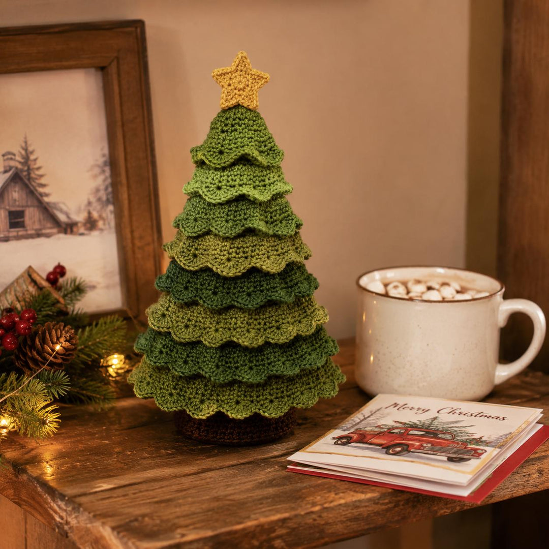 Ruffled Christmas Tree Crochet Pattern