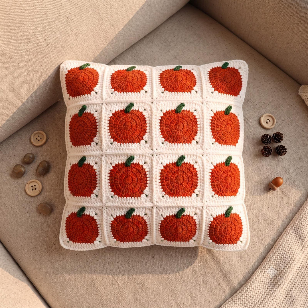 Halloween Pumpkin Granny Square Crochet Pattern