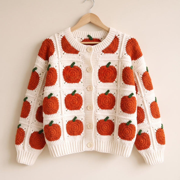 Halloween Pumpkin Granny Square Crochet Pattern