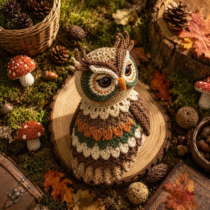 Boho Owl Wall Hanger Crochet Pattern V2