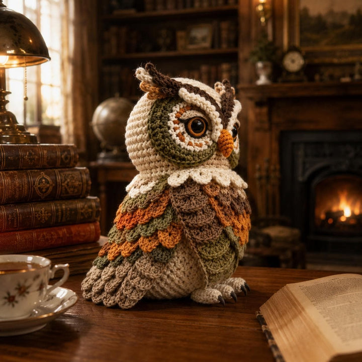 Boho Owl Wall Hanger Crochet Pattern V2
