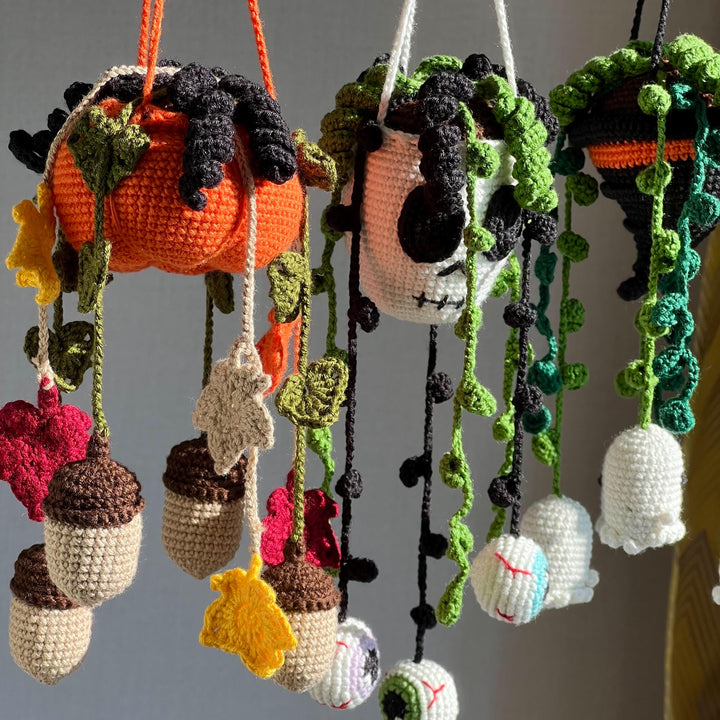 4 in 1 Halloween Hanging Plants Crochet Pattern