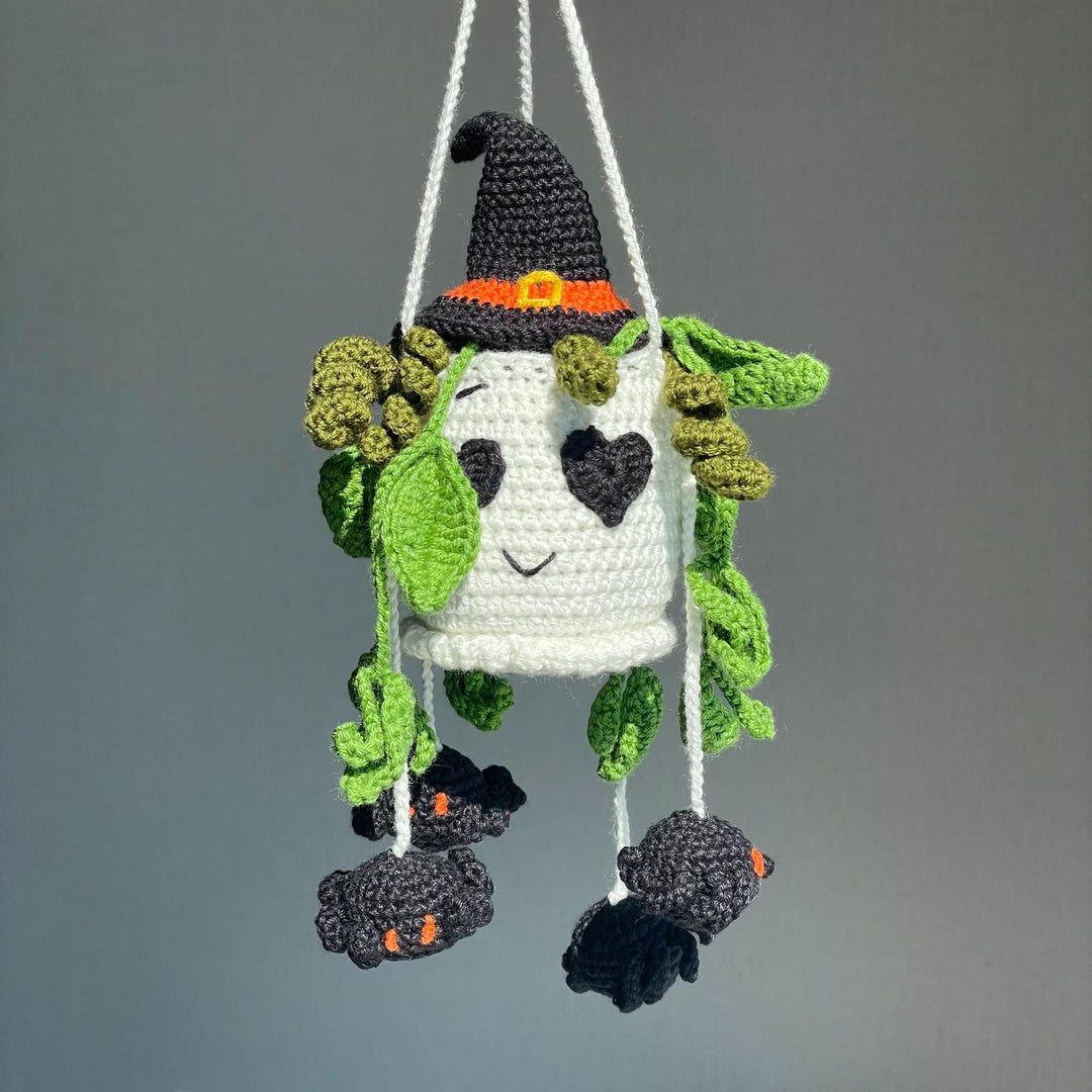 4 in 1 Halloween Hanging Plants Crochet Pattern