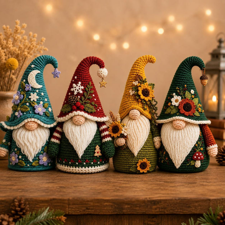 4 in 1 Seasonal Gnome Doll Crochet Pattern