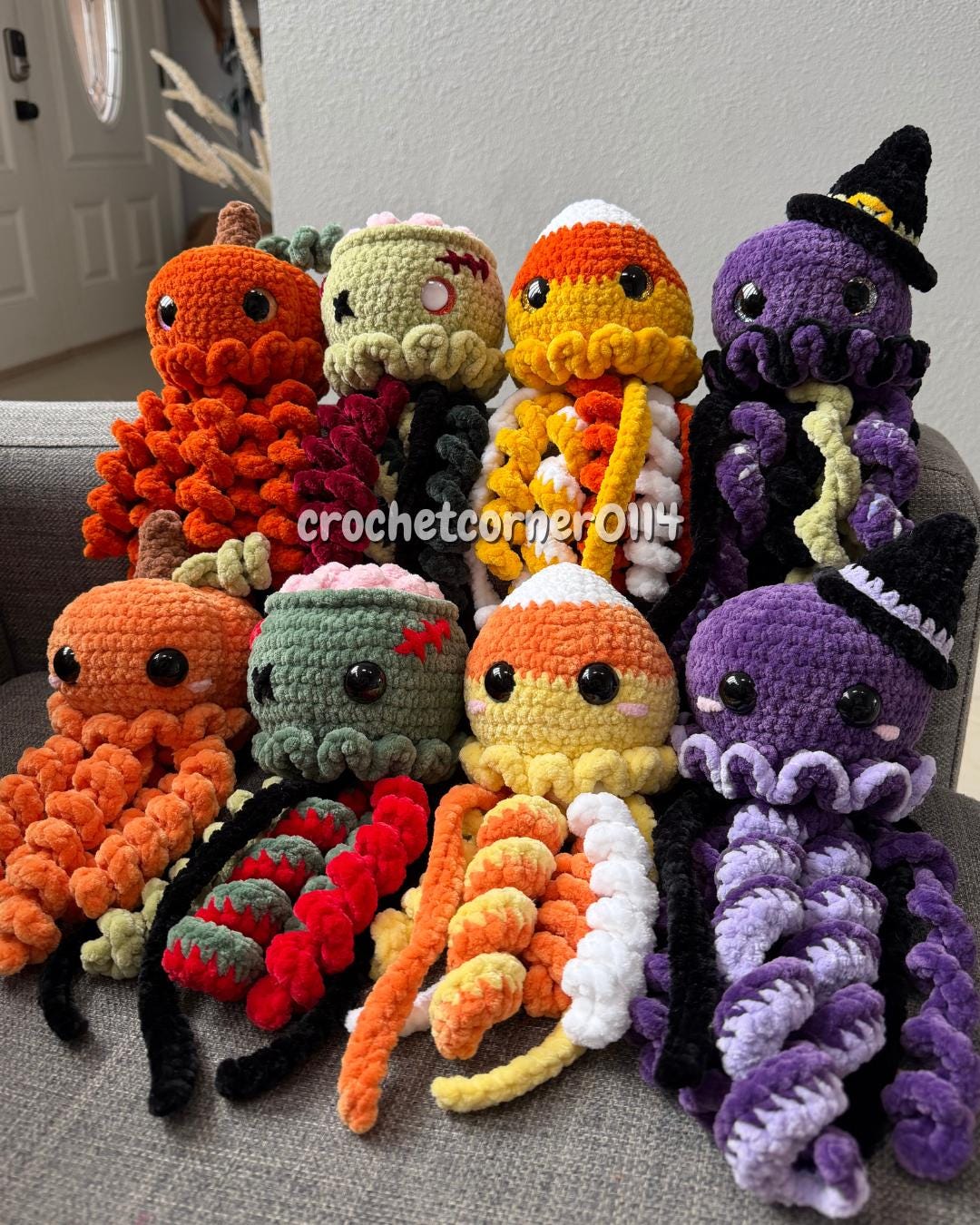 4-in-1 Halloween Jellyfish Pattern