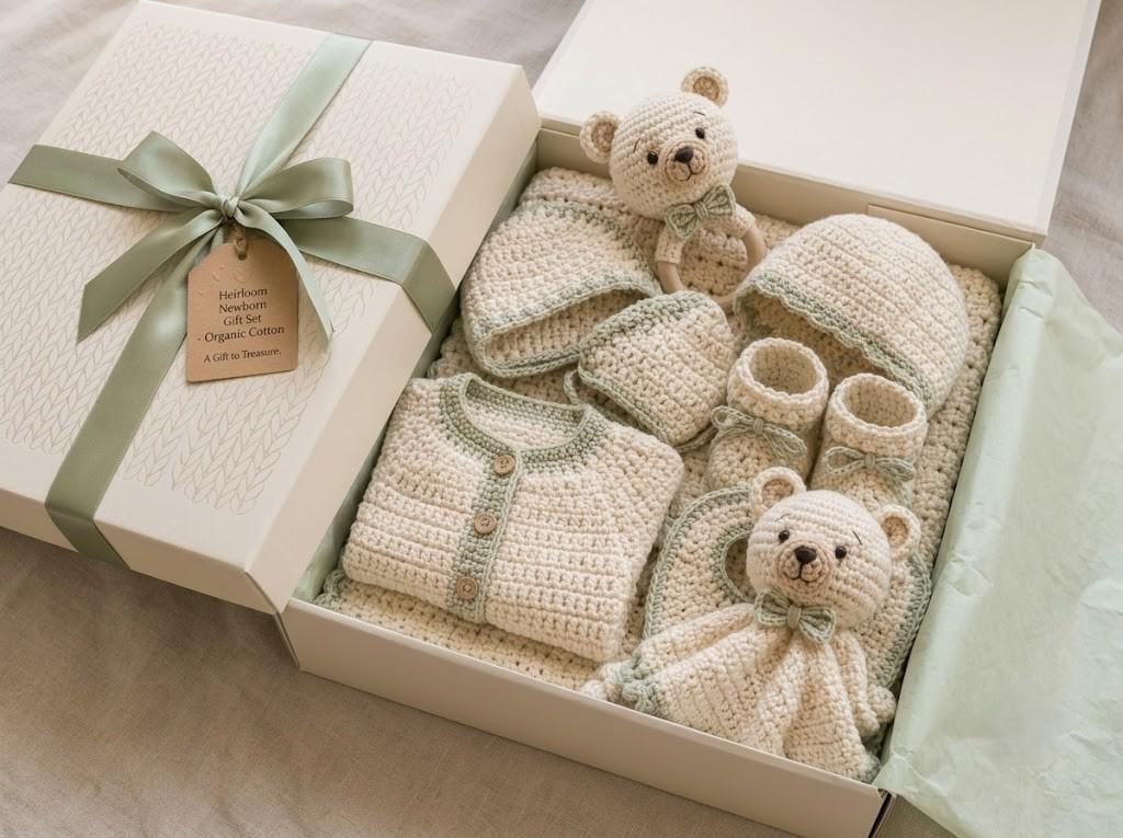 7 in 1 Baby Gift Set Crochet Pattern