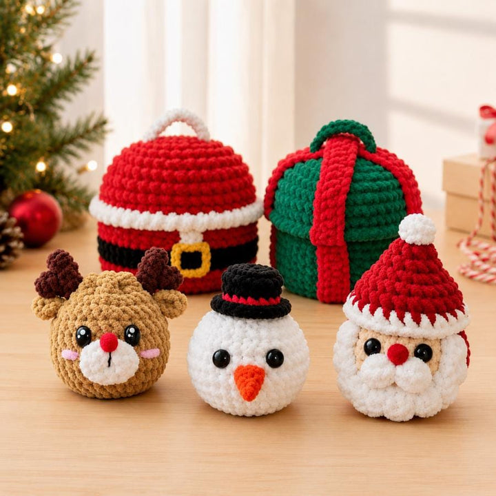 7 in 1 Christmas Dumplings Amigurumi Crochet Pattern