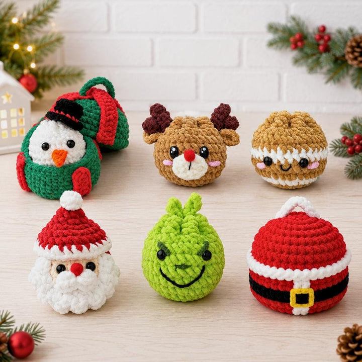 7 in 1 Christmas Dumplings Amigurumi Crochet Pattern