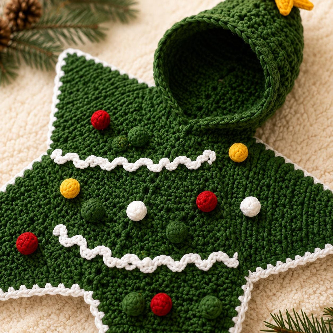 Christmas Tree Baby Cocoon Crochet Pattern