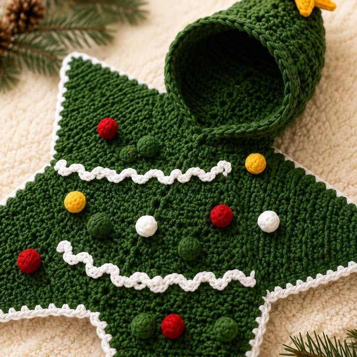 Christmas Tree Baby Cocoon Crochet Pattern