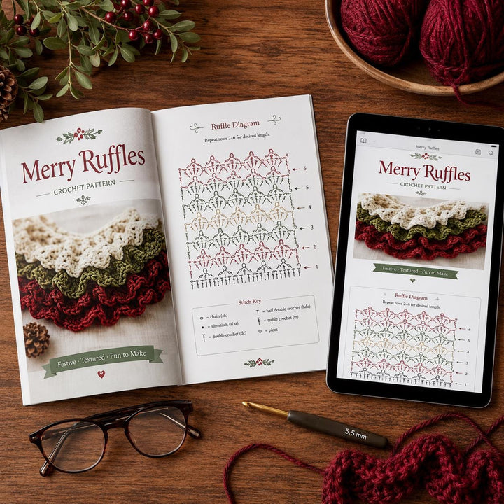 Ruffled Christmas Tree Crochet Pattern