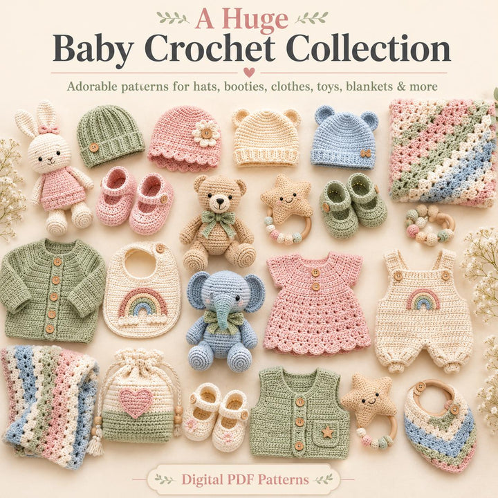 99 in 1 Baby Crochet Pattern Bundle