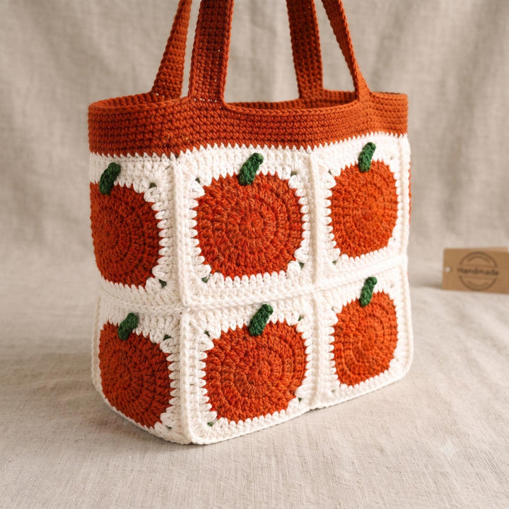 Halloween Pumpkin Granny Square Crochet Pattern