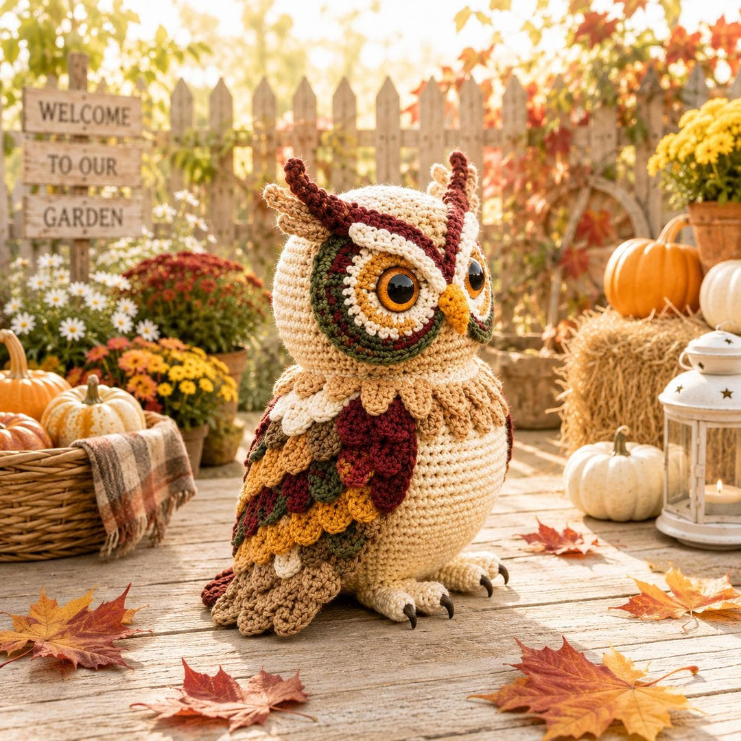 Boho Owl Wall Hanger Crochet Pattern V2