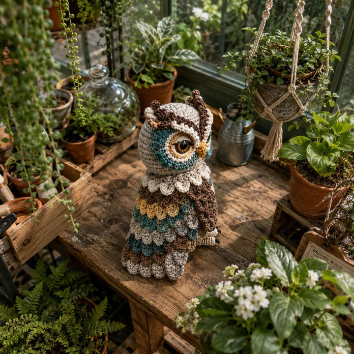 Boho Owl Wall Hanger Crochet Pattern V2