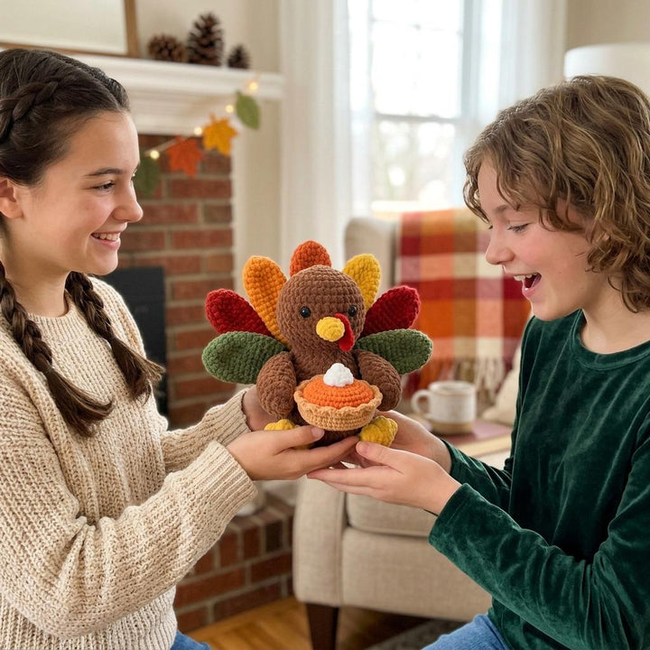 Cute Thanksgiving Turkey Amigurumi Crochet Pattern