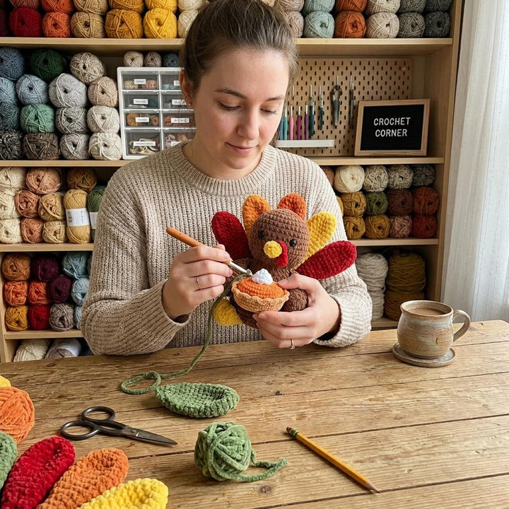 Cute Thanksgiving Turkey Amigurumi Crochet Pattern