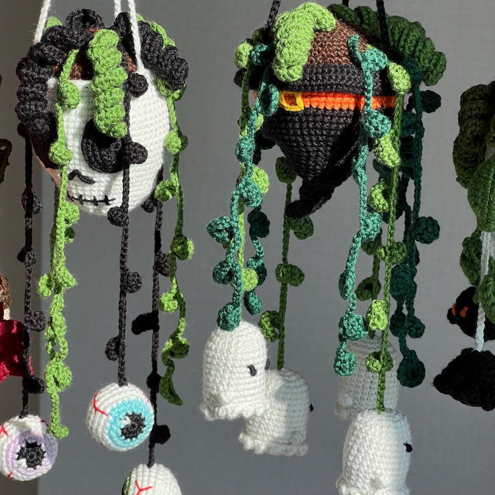 4 in 1 Halloween Hanging Plants Crochet Pattern