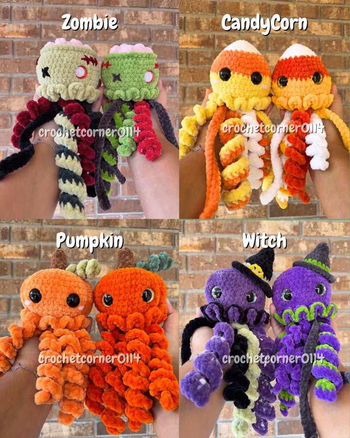 4-in-1 Halloween Jellyfish Pattern