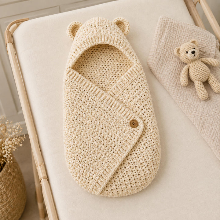 Hooded Bear Cocoon Crochet Pattern