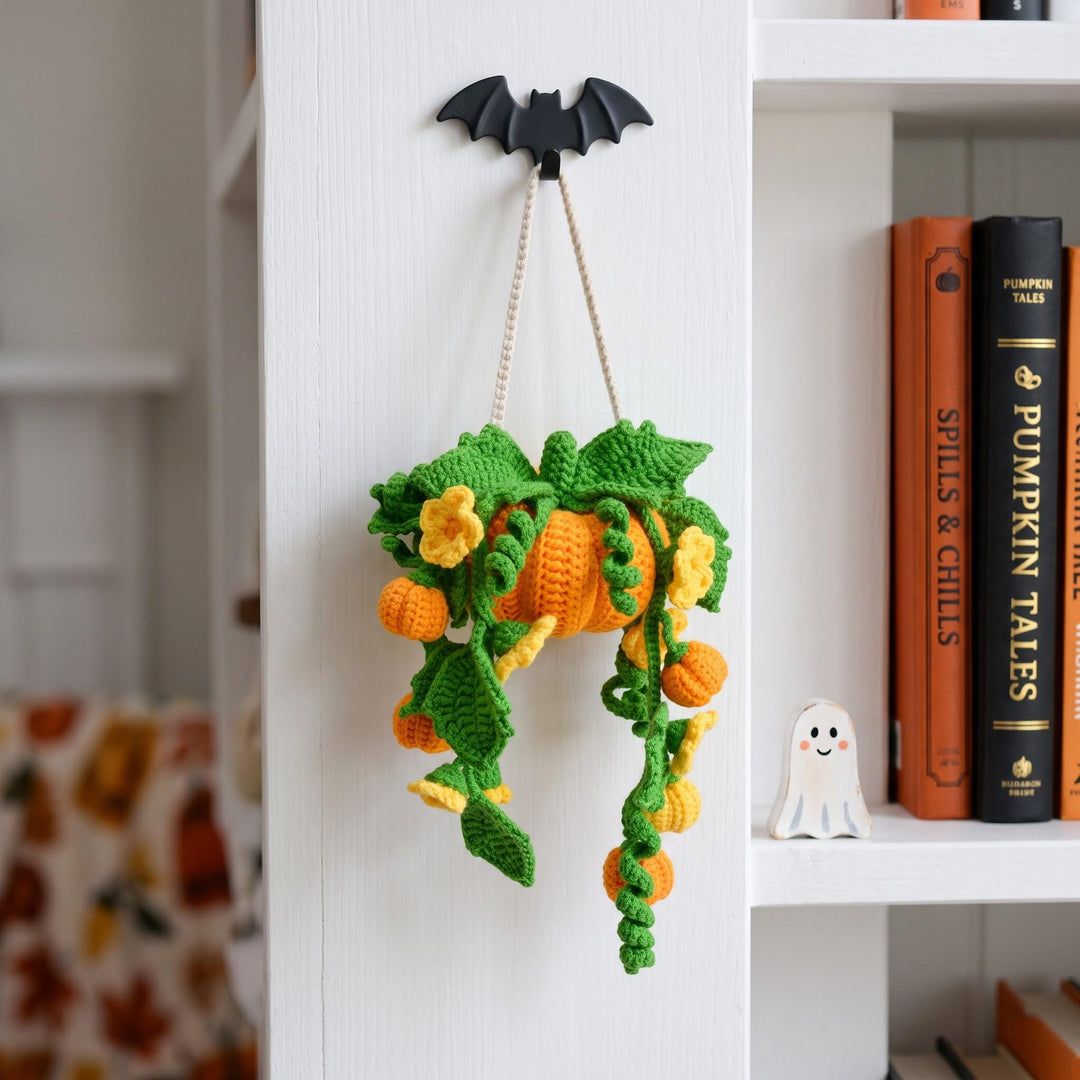 Pumpkin Potted Hanging Plant Crochet Pattern