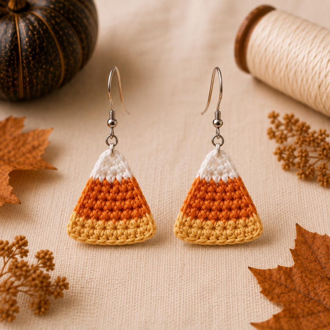 6 in 1 Halloween Earrings Crochet Pattern