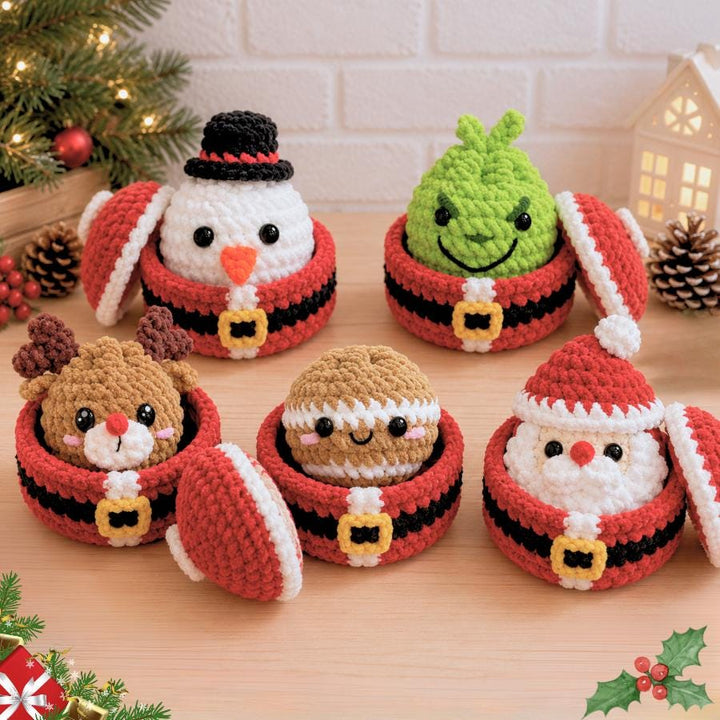7 in 1 Christmas Dumplings Amigurumi Crochet Pattern