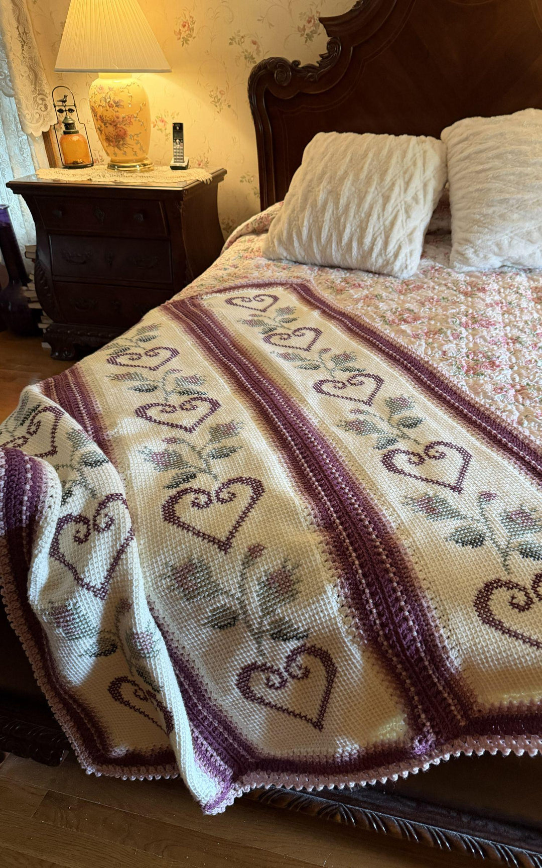 Eternal Love Heirloom Blanket Crochet Pattern
