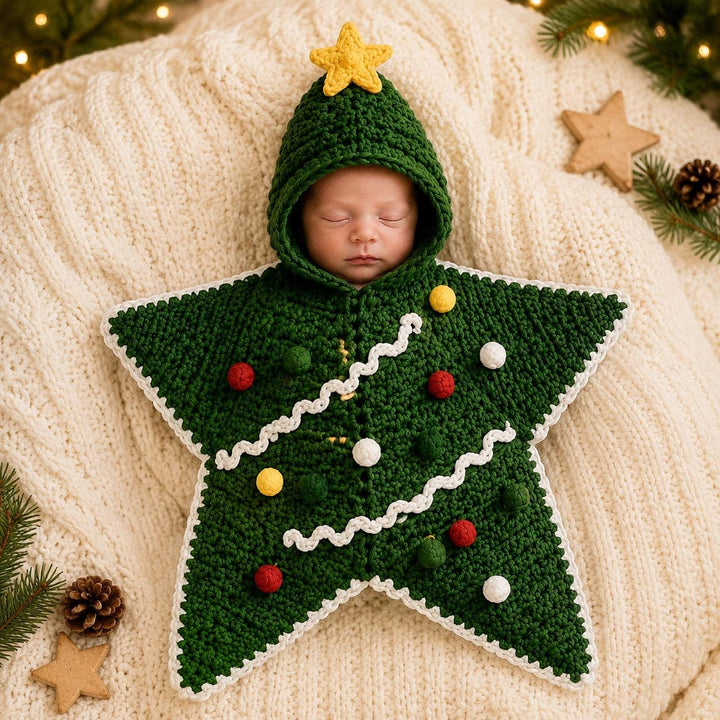 Christmas Tree Baby Cocoon Crochet Pattern