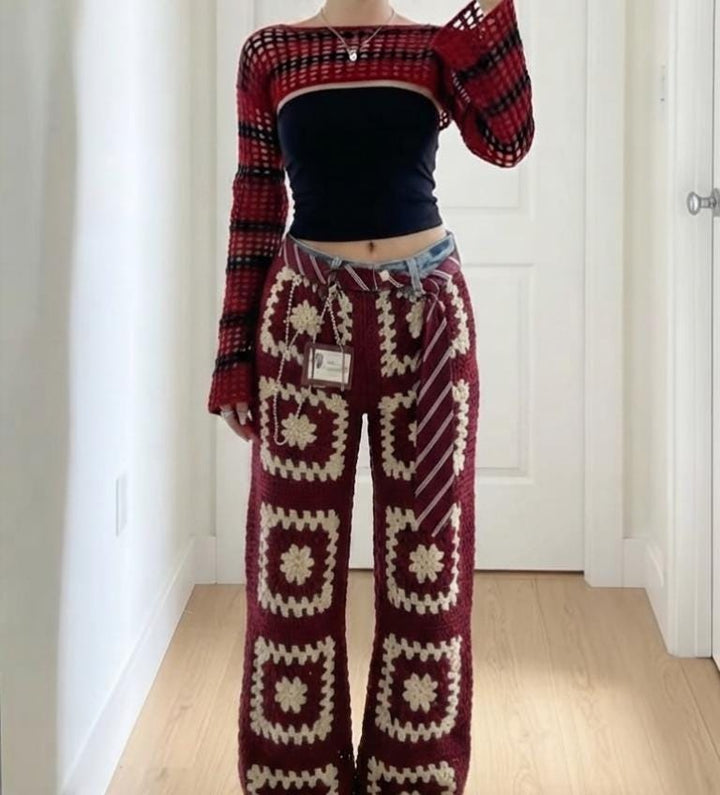 Granny Square Pants Crochet Pattern for Him