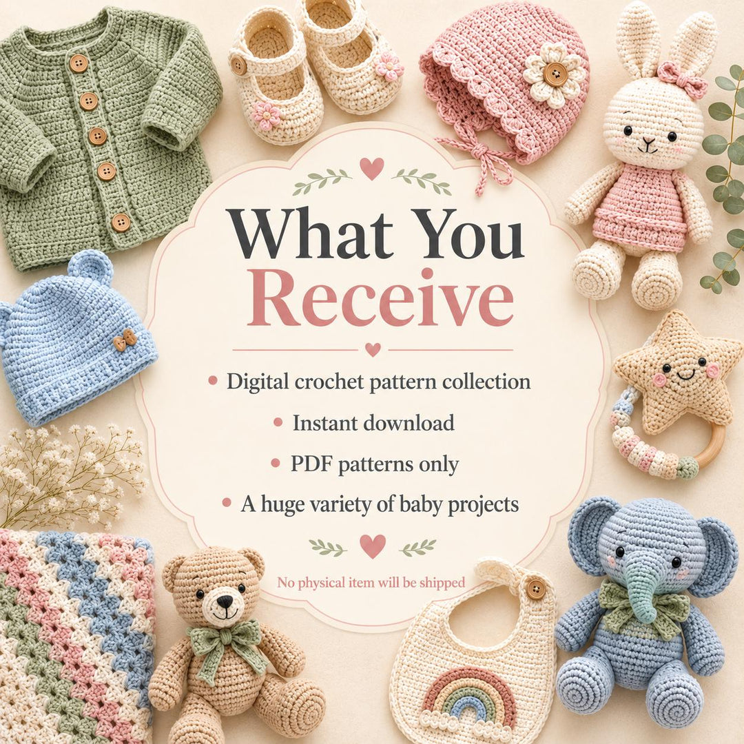 99 in 1 Baby Crochet Pattern Bundle