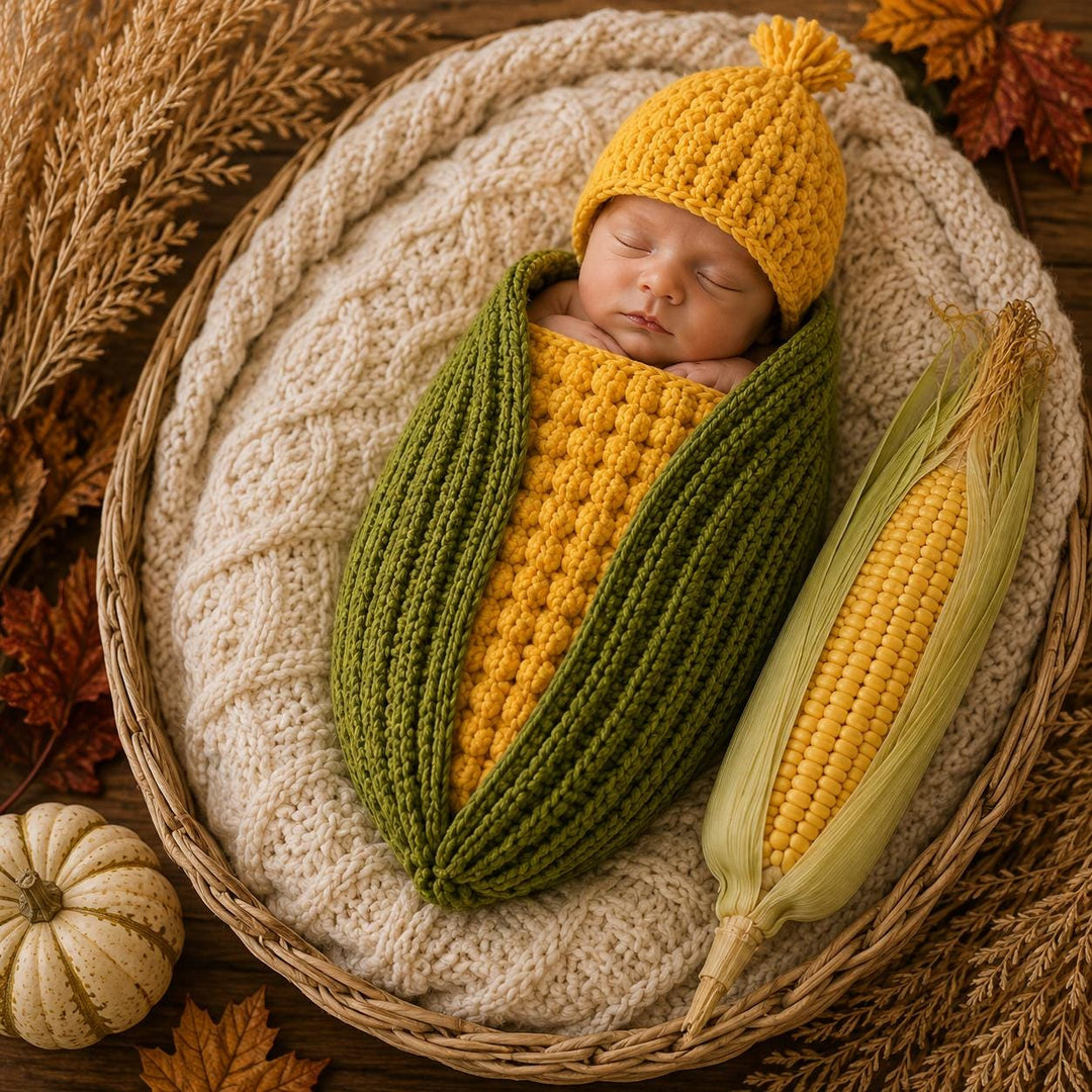 4 in 1 Fall Baby Cocoon Crochet Pattern