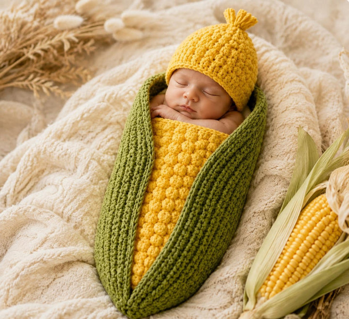 4 in 1 Fall Baby Cocoon Crochet Pattern