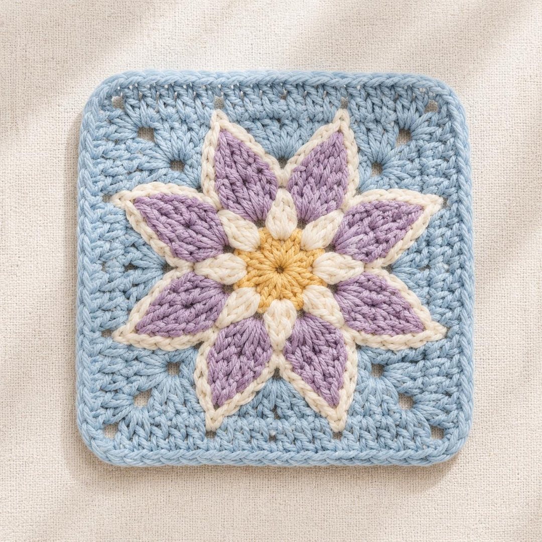 10 in 1 Granny Square Crochet Pattern Bundle