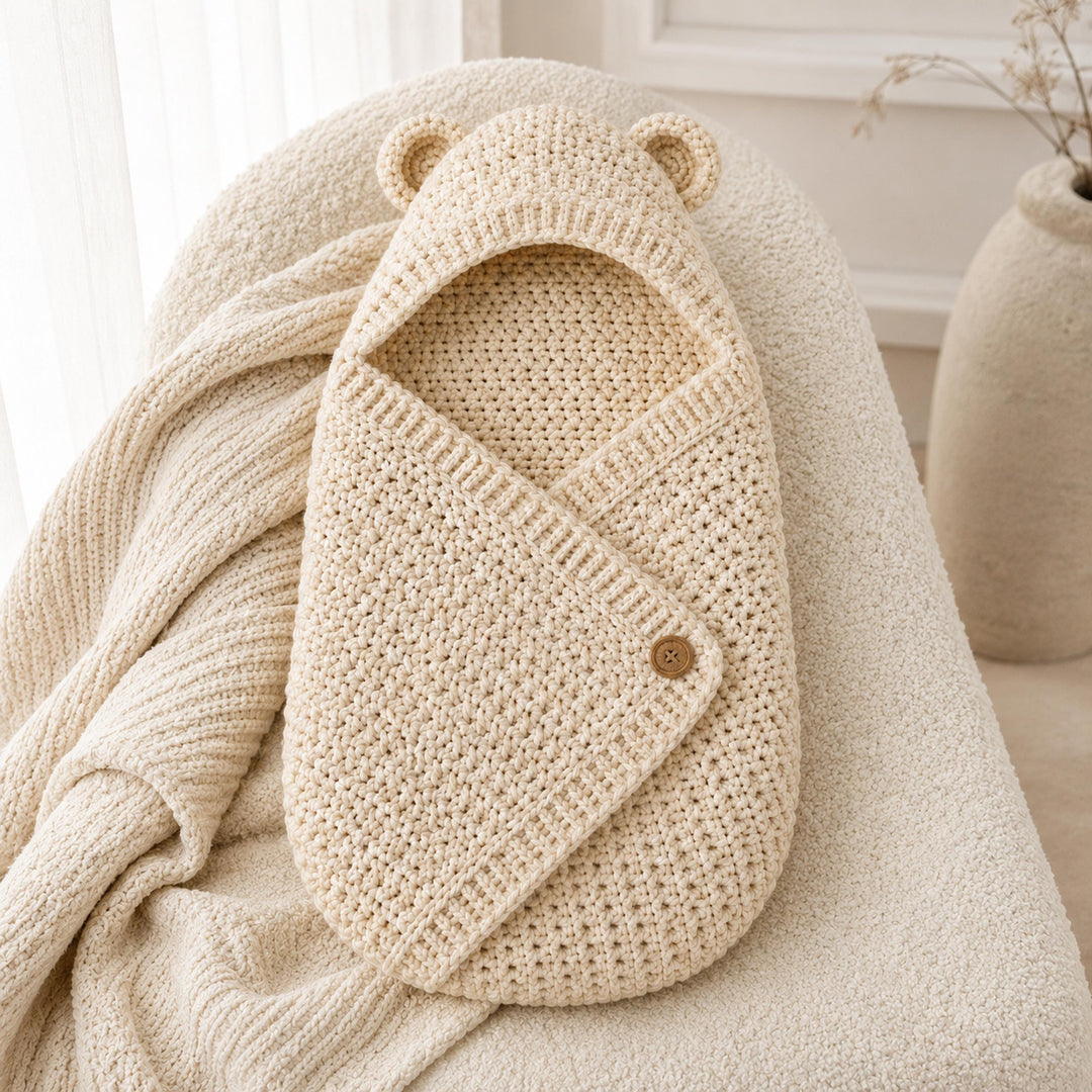 Hooded Bear Cocoon Crochet Pattern