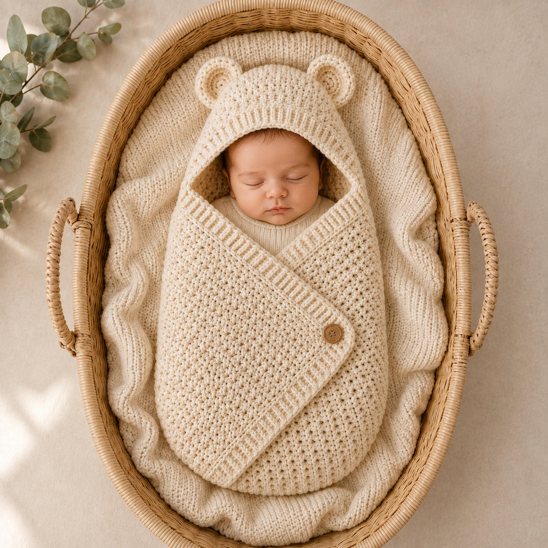 Hooded Bear Cocoon Crochet Pattern