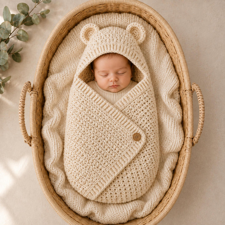 Hooded Bear Cocoon Crochet Pattern