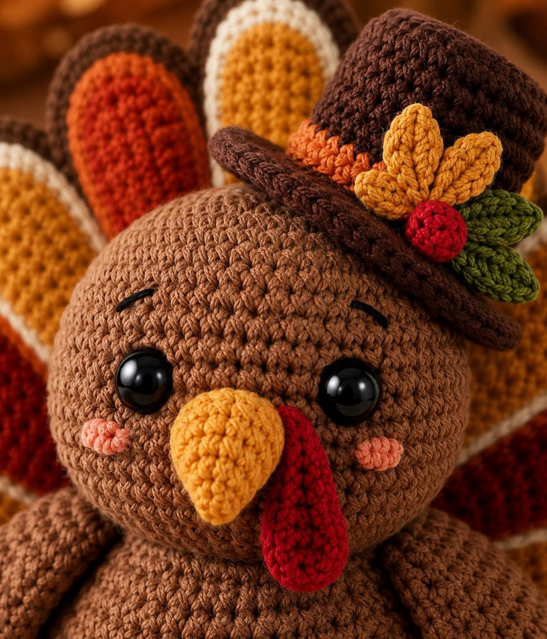 Thanksgiving Turkey Amigurumi Crochet Pattern V2
