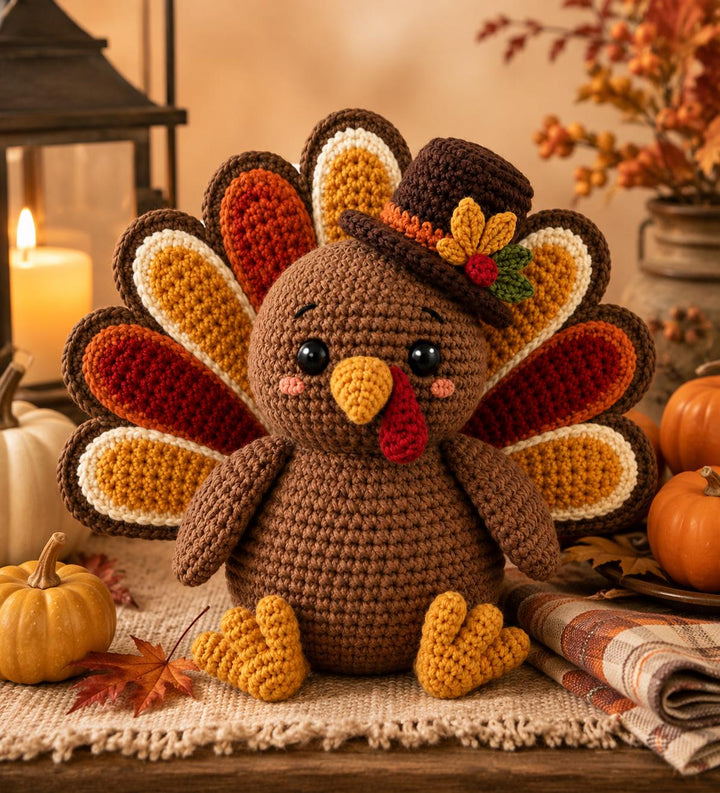 Thanksgiving Turkey Amigurumi Crochet Pattern V2