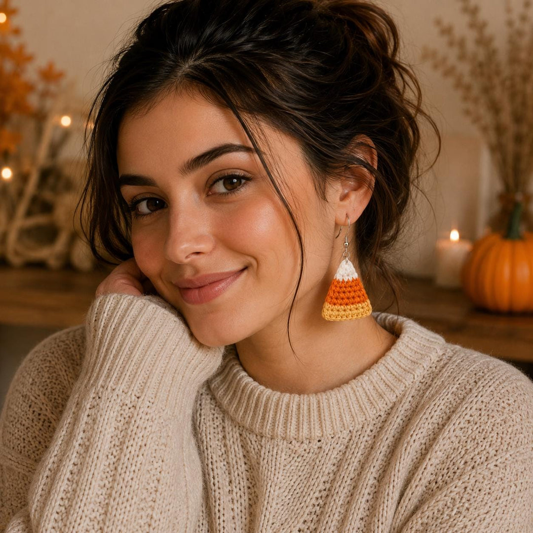 6 in 1 Halloween Earrings Crochet Pattern