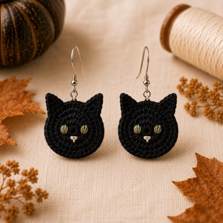 6 in 1 Halloween Earrings Crochet Pattern