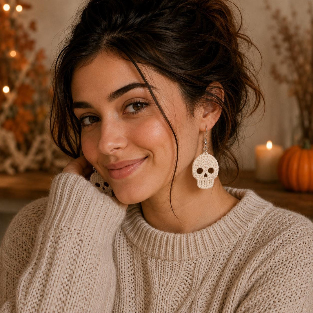 6 in 1 Halloween Earrings Crochet Pattern