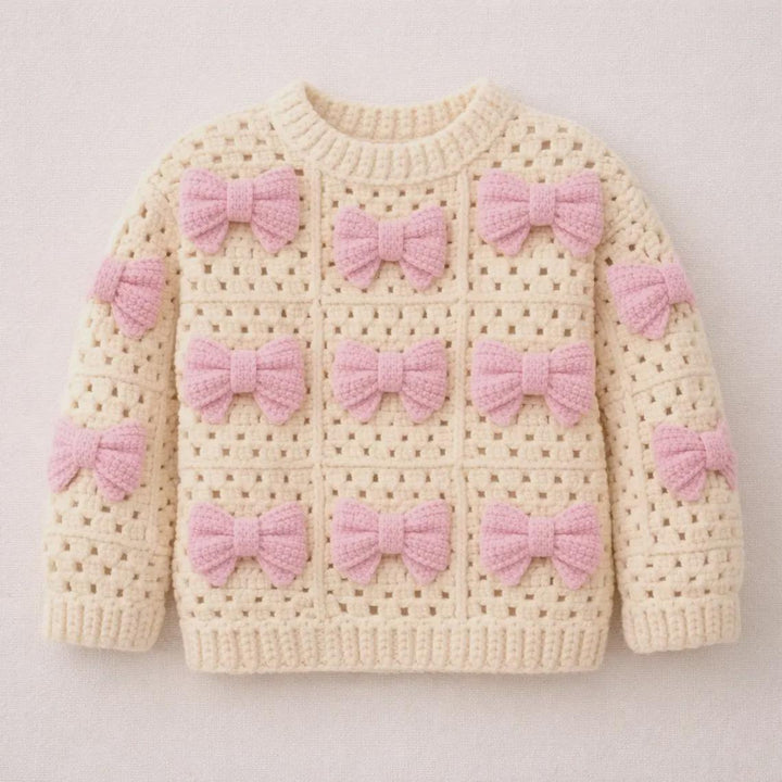 3D Bow Granny Square Crochet Pattern