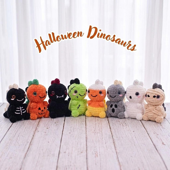 8-in-1 Halloween Dinosaur Pattern