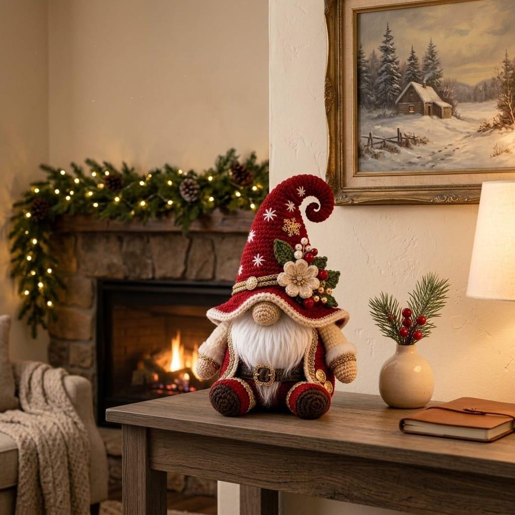Santa Gnome Amigurumi Crochet Pattern V2