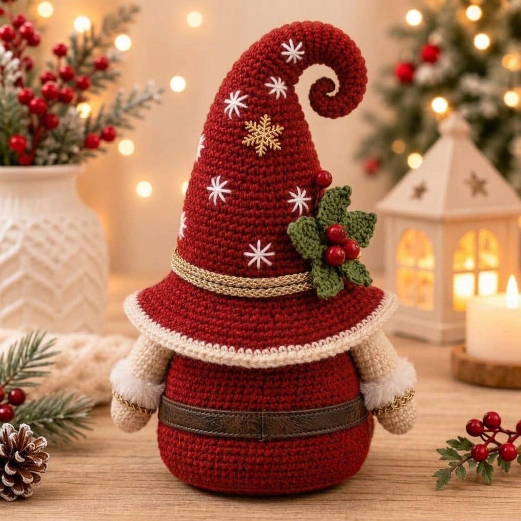 Santa Gnome Amigurumi Crochet Pattern V2
