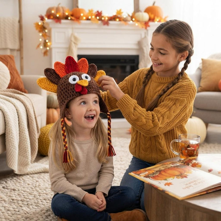 Festive Thanksgiving Turkey Hat Crochet Pattern