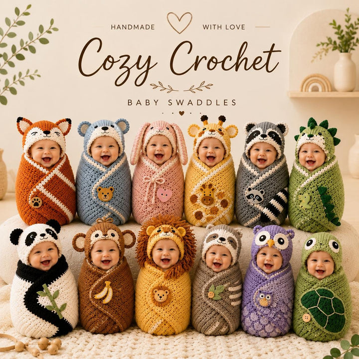 11 in 1 Woodland Animal Cocoon Crochet Pattern